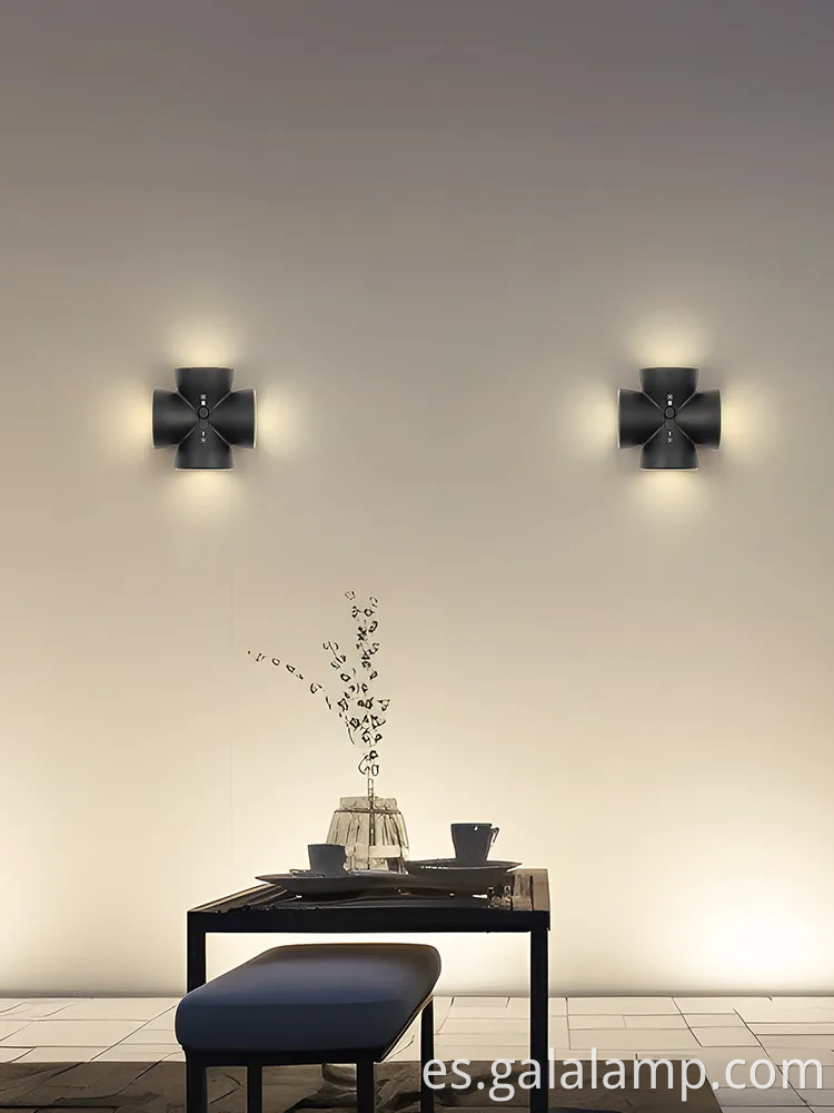 Luces de pared LED contemporáneas para iluminación elegante del pasillo